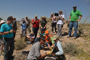 Homeschooled students visit to the field