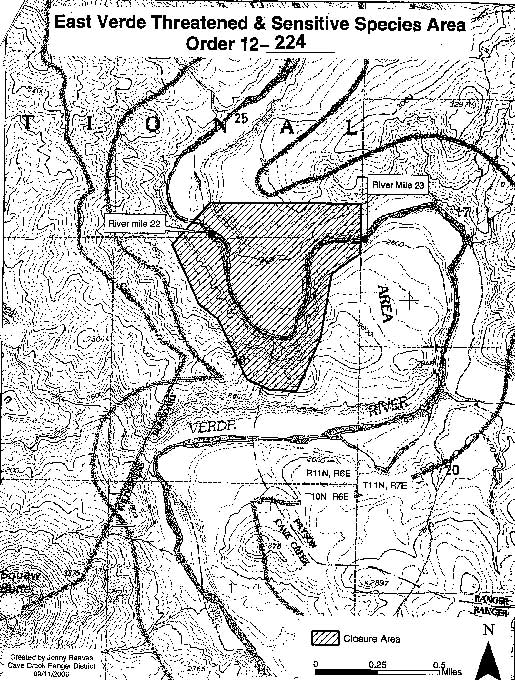 East Verde Closure Map