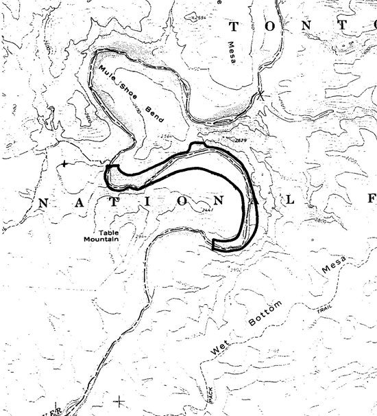 Table Mountain Closure Map